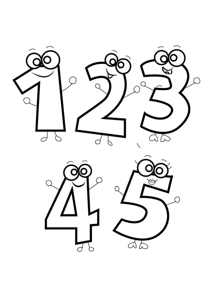 Número 1 a 5