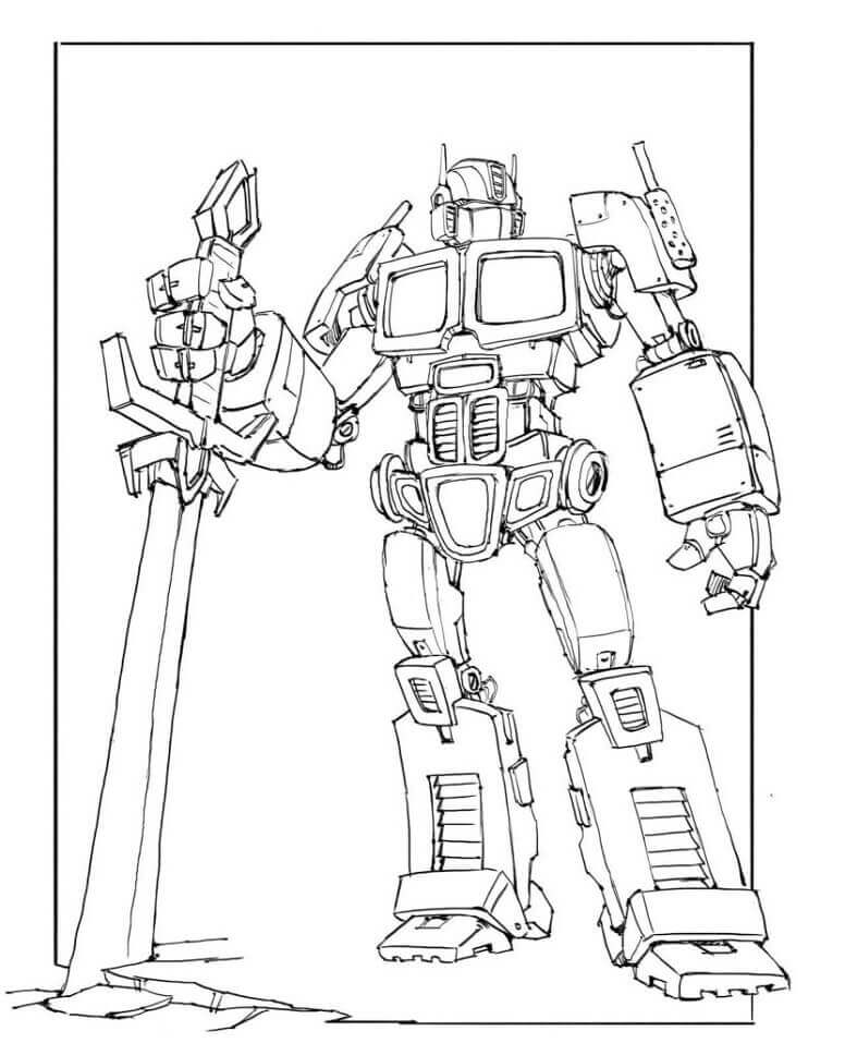 Optimus Prime con Espada