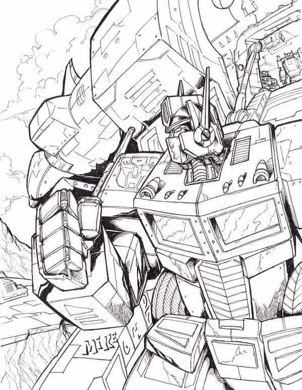 Optimus Prime en Batalla