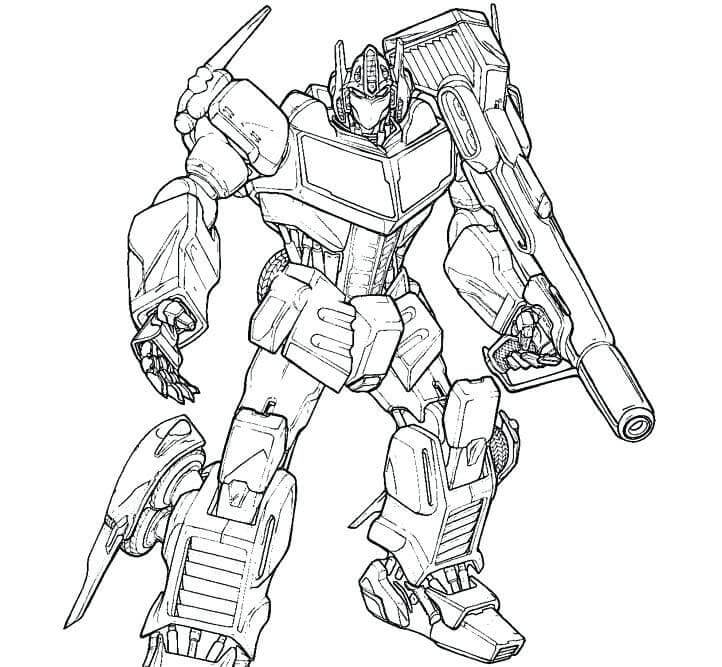 Optimus con Pistola Grande