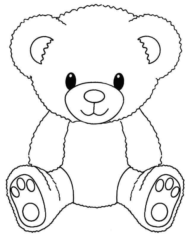 Osito de Peluche Básico Sentado