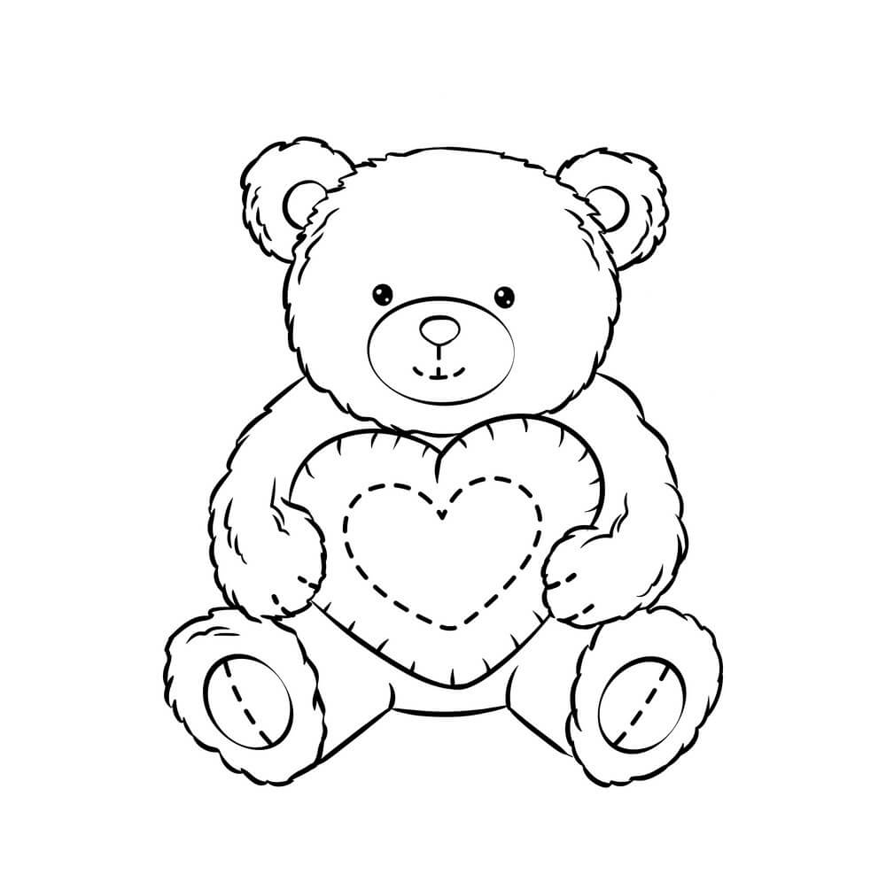 Osito de Peluche Tenencia Corazón