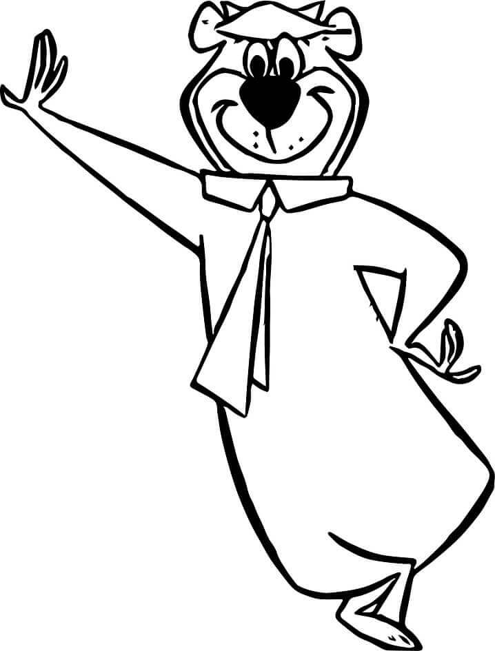 Oso Yogui Sonriendo