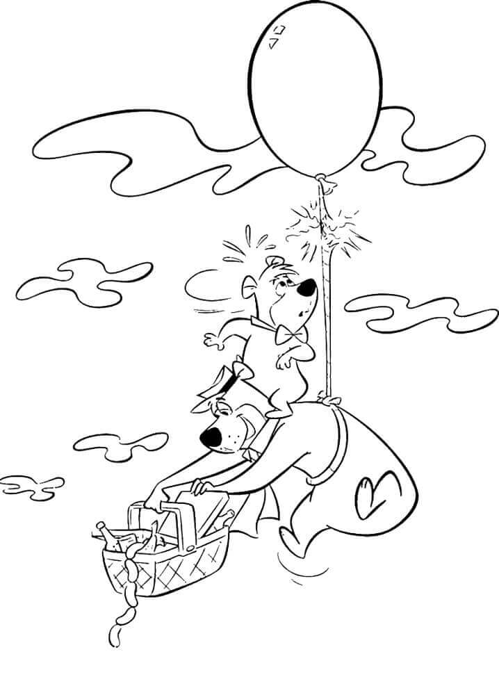 Oso Yogui Volando