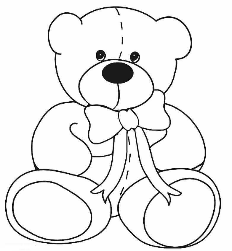 Oso de Peluche con Lazo