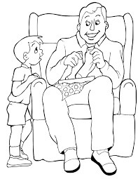 Padre Sentado y Hijo