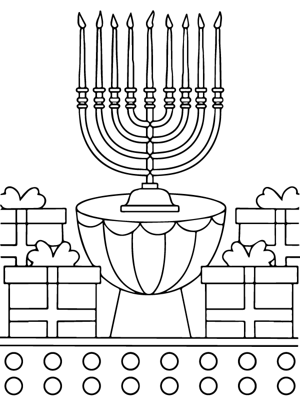 Página Para Colorear Fácil De Kwanzaa