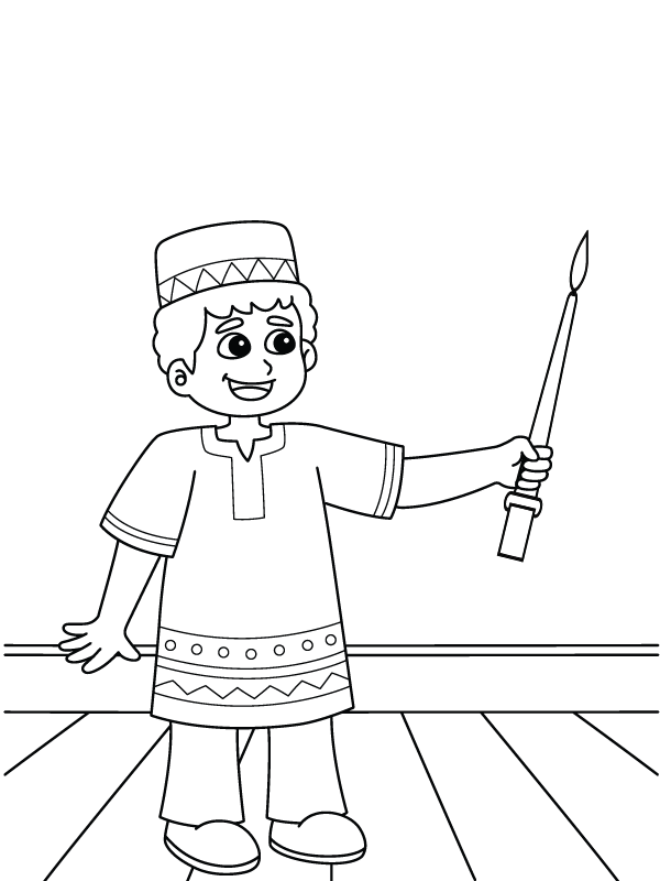 Página para Colorear de Kwanzaa