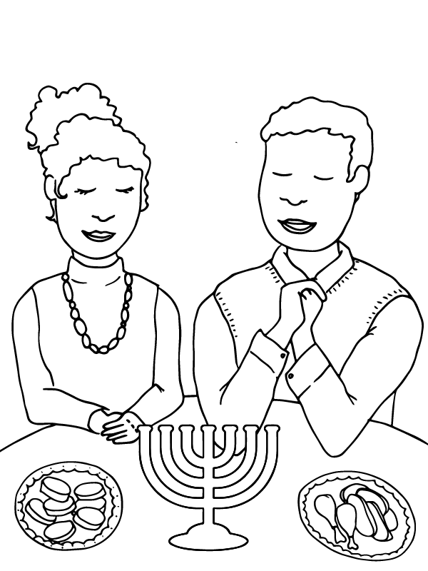 Página para Colorear de Oración en Kwanzaa