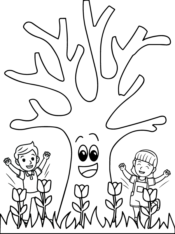Página para Colorear de Tu Bishvat