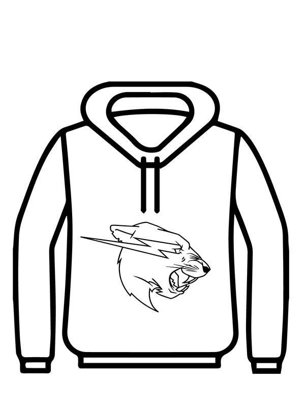 Logotipo de Mr. Beast en Chaqueta con Capucha