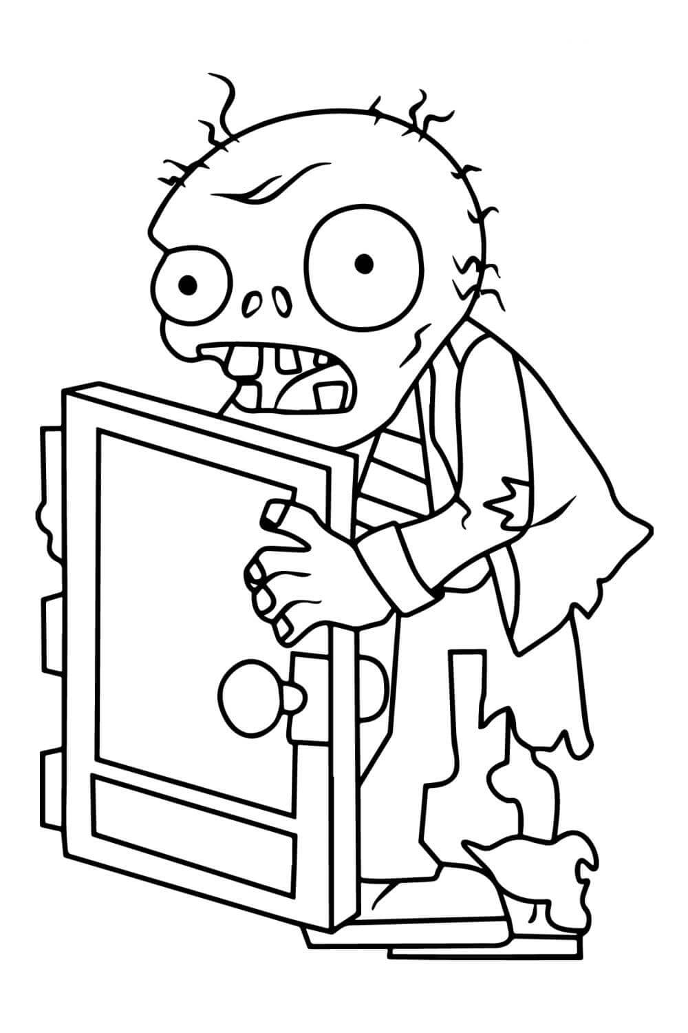 Pantalla Puerta Zombie En Plants vs Zombies