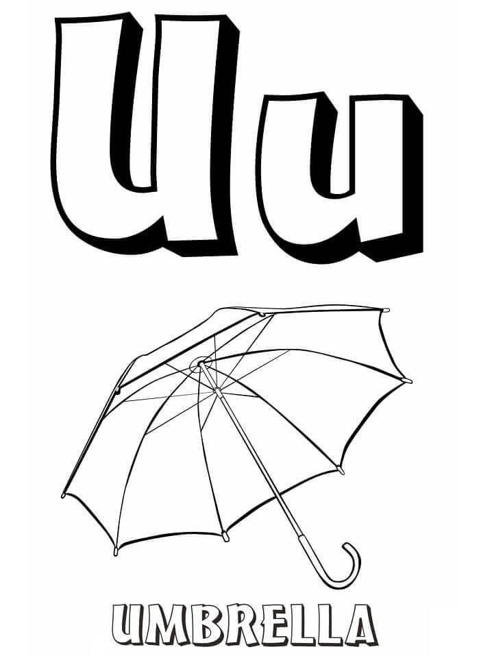 Paraguas Letra U