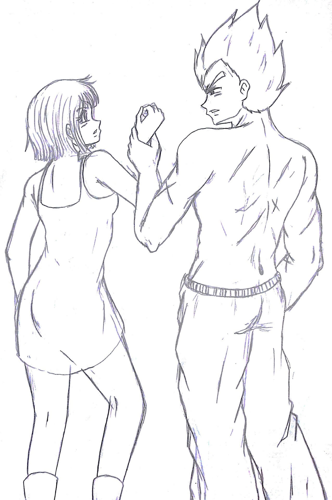 Pareja Bulma y Vegeta