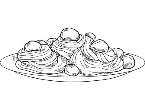 Pasta de Espagueti En Italiano