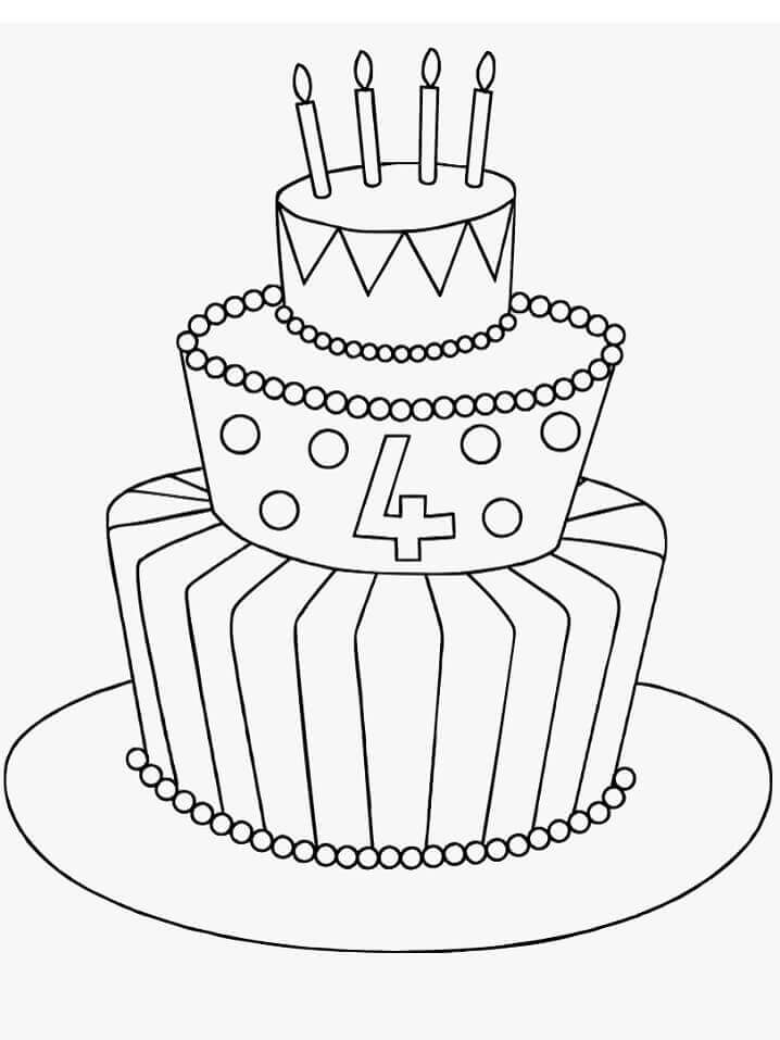 Pastel De Cumpleaños Alto