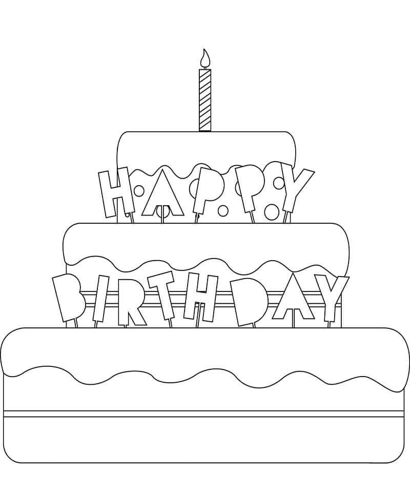 Pastel De Cumpleaños Grande