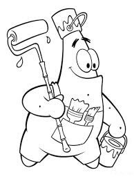 Patrick Star con Herramientas de Pintura