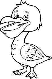 Pelícano Lindo de Dibujos Animados
