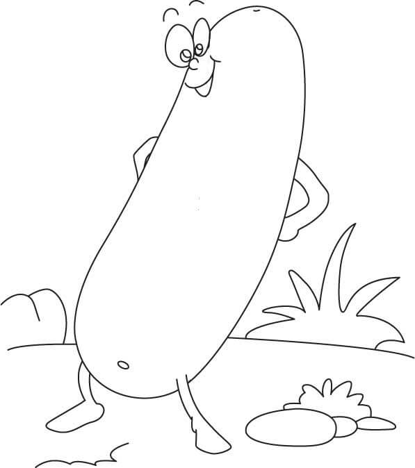 Pepino de Dibujos Animados Divertido