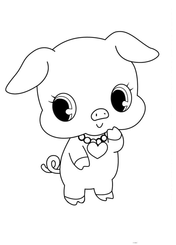 Pequeños Jewelpets Página Para Colorear