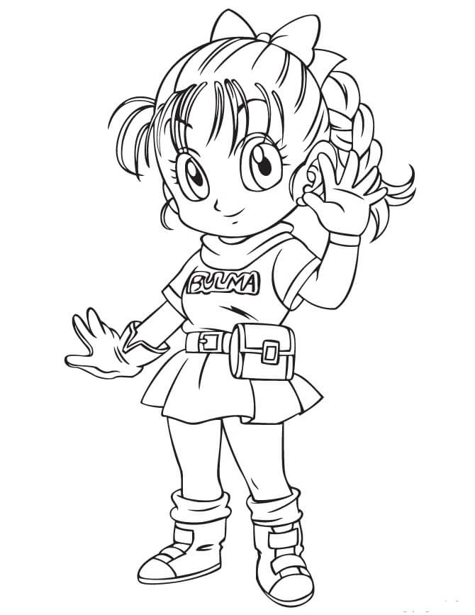 Pequeña Bulma Sonriendo