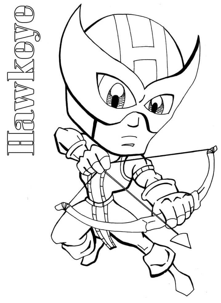 Pequeño Hawkeye Peleando