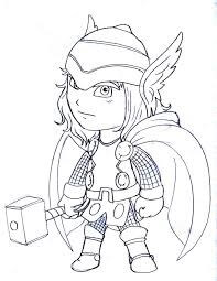 Pequeño Thor de Dibujos Animados