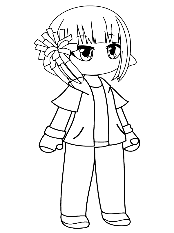 Personaje de Gacha Nox Sin Nariz y Boca