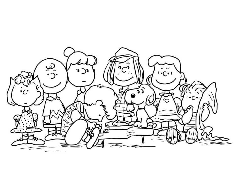 Personajes De Cacahuetes Sonriendo