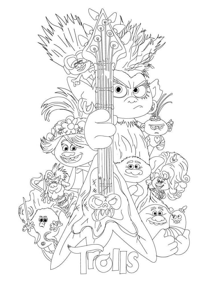 Personajes De Trolls World Tour