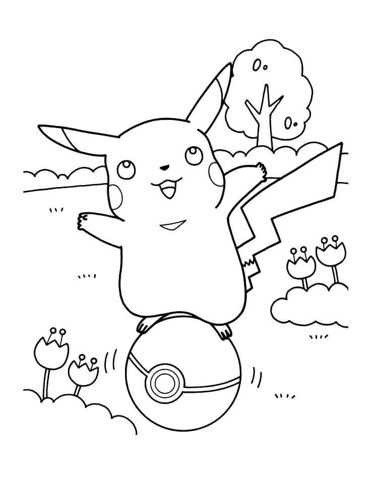 Pikachu en Pokeball
