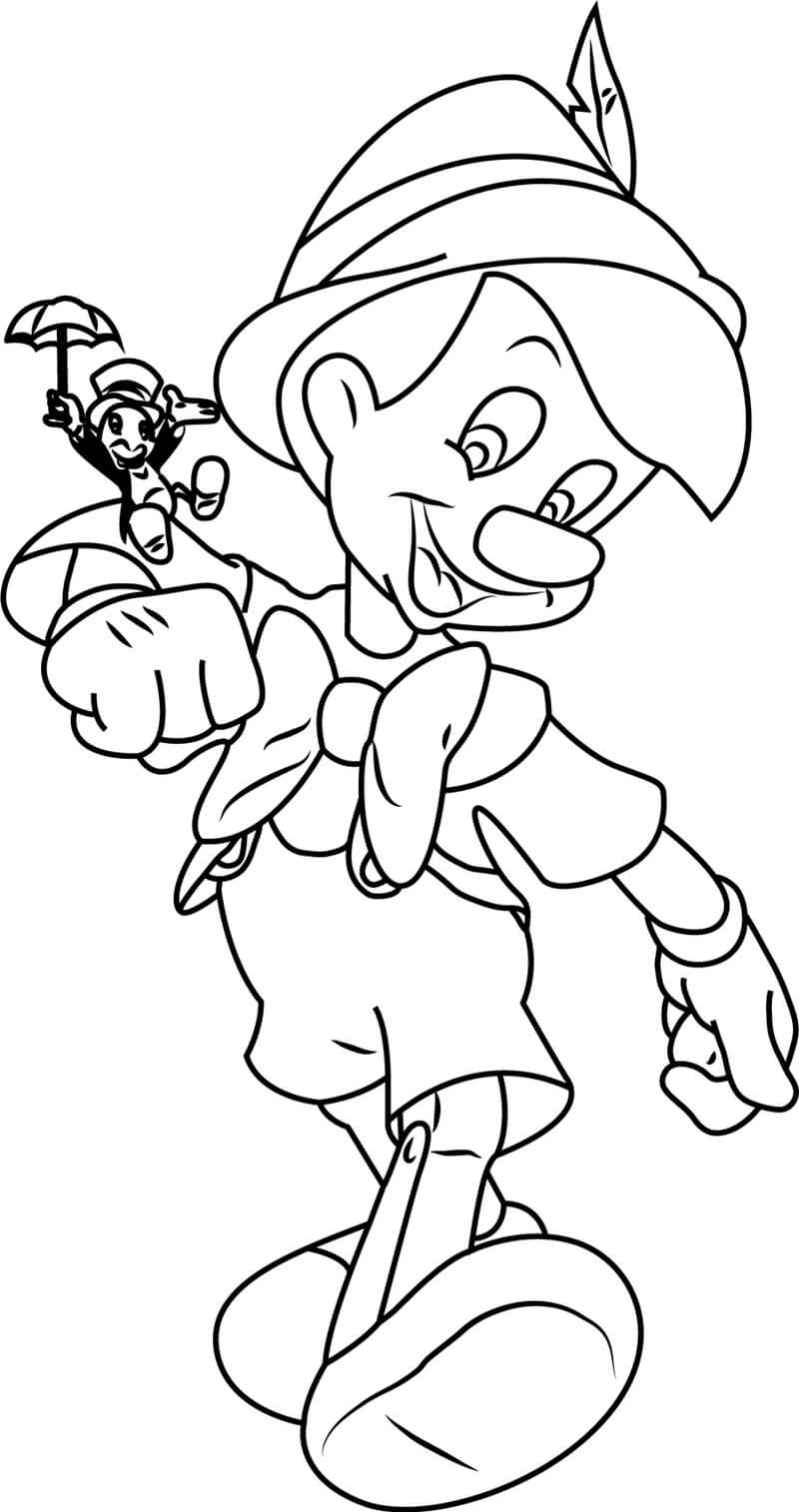 Pinocchio con Jiminy Grillo