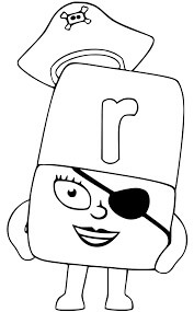 Pirata Alphablocks R