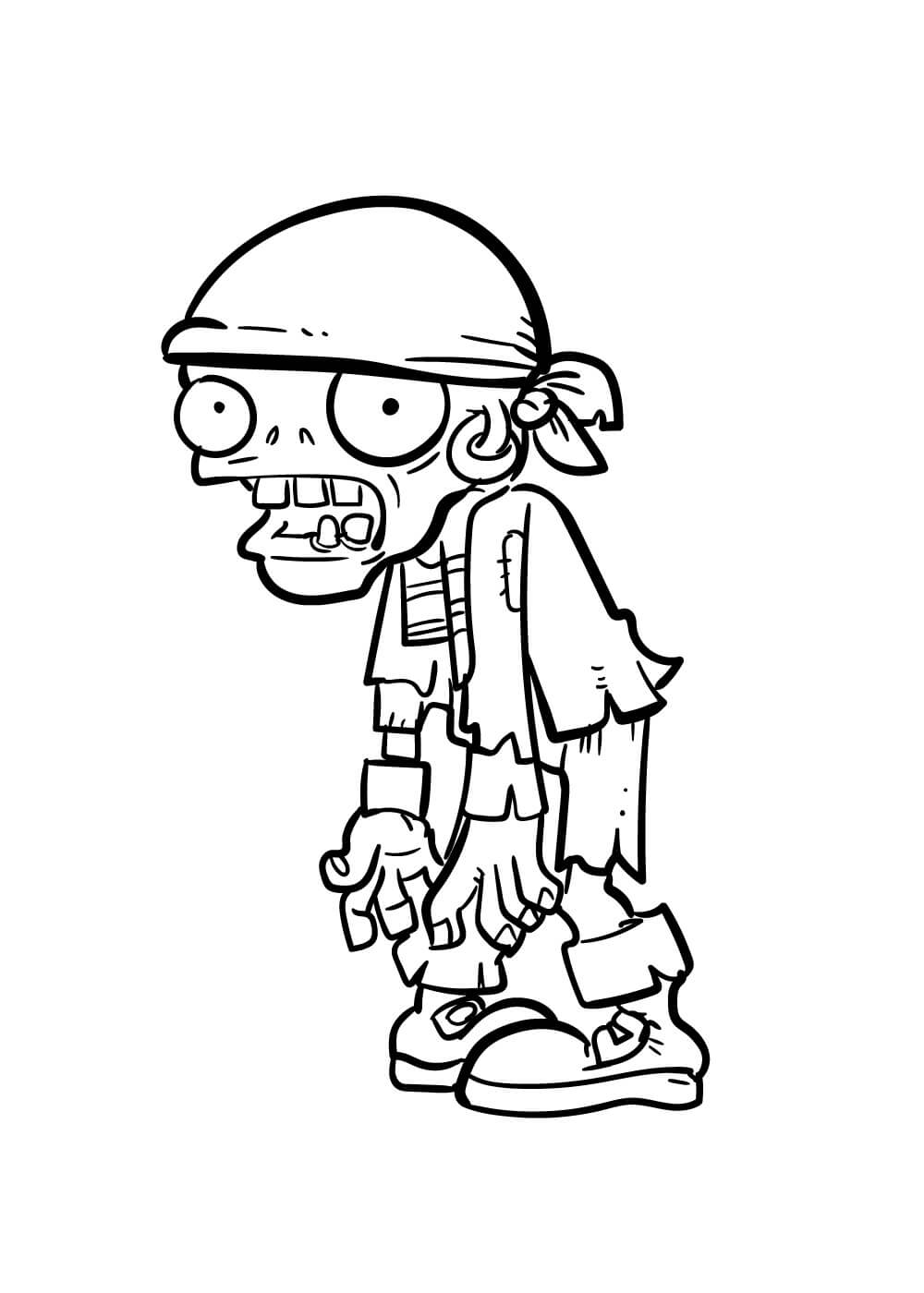 Pirata Zombi en Plants vs Zombie