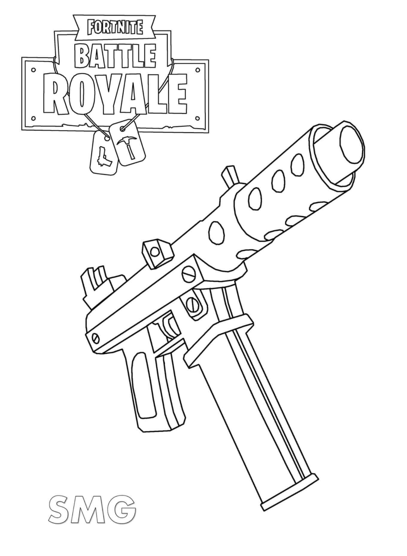 Pistola Ametralladora Fortnite
