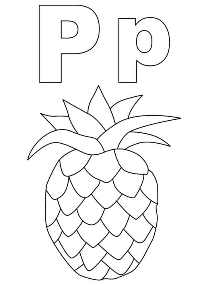 Piña Letra P