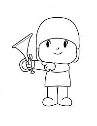 Pocoyo Sosteniendo Trompeta