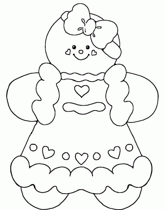 Preciosa Niña de pan de Jengibre