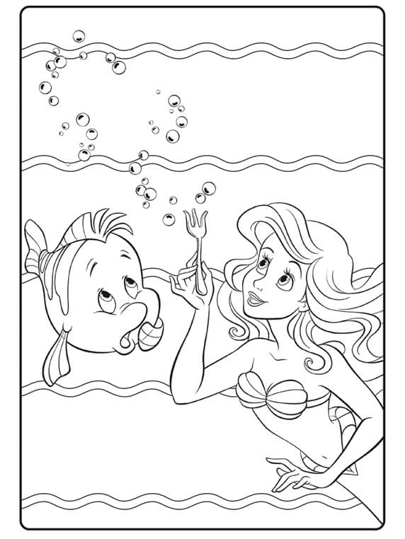 Princesa Ariel y Pez