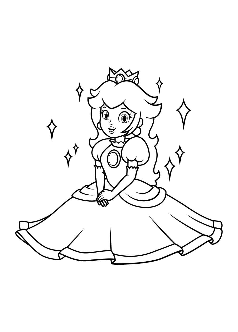 Princesa Peach Sentada