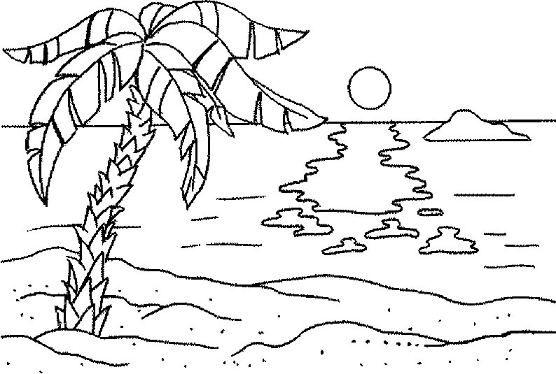 Puesta De Sol En La Playa