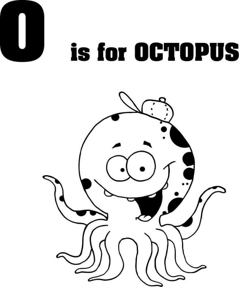 Pulpo Divertido Letra O