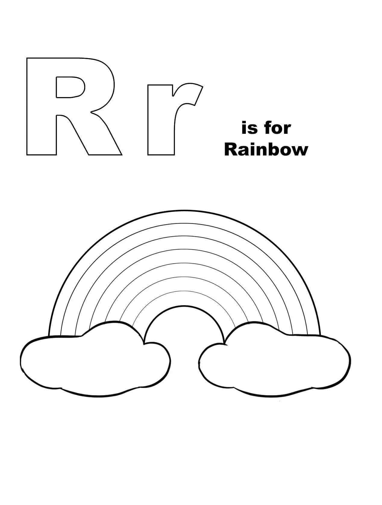 R es para Arcoiris
