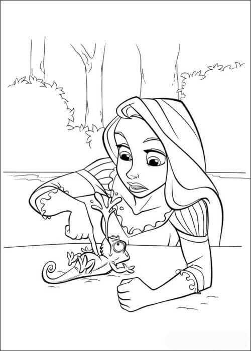 Rapunzel Normal con Gecko