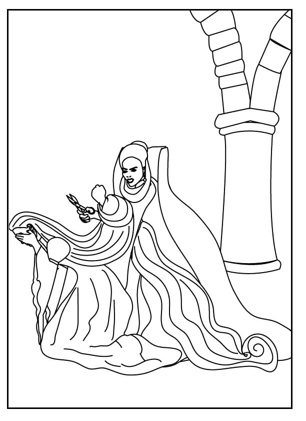 Rapunzel Tiene una Bruja de Corte de Pelo