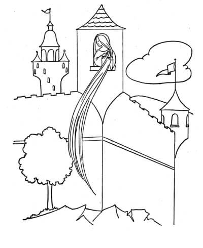 Rapunzel en el Castillo