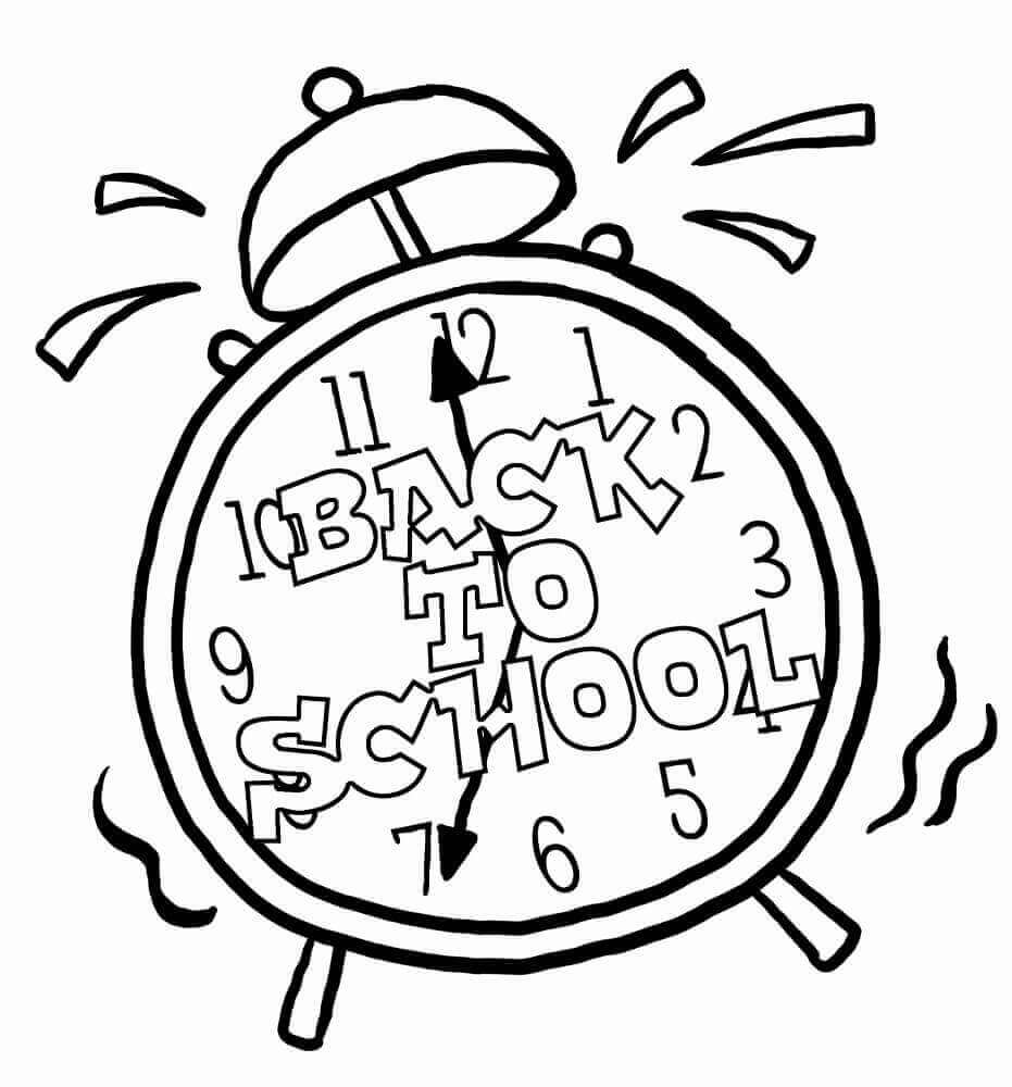 Reloj de Bienvenida de Regreso a la Escuela