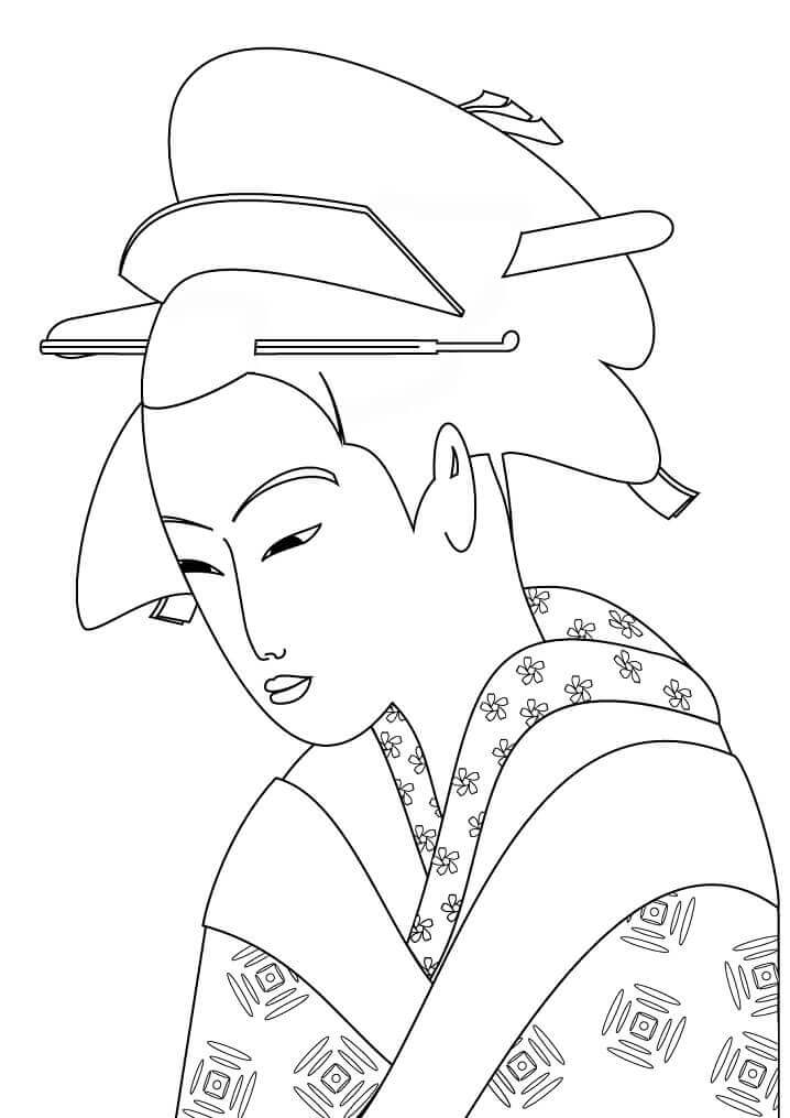 Retrato de Mujer Japonesa