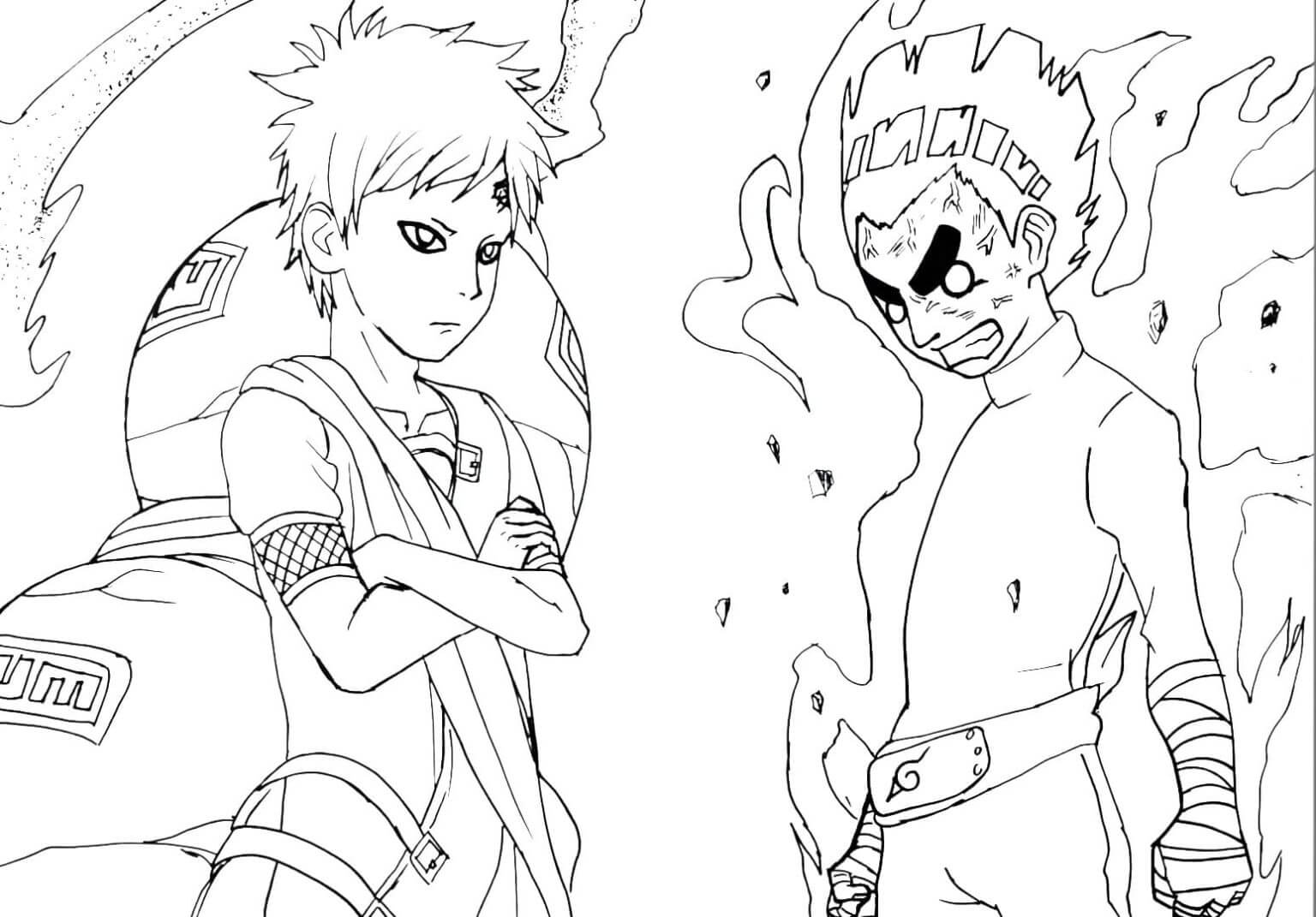 Rock Lee contra Gaara